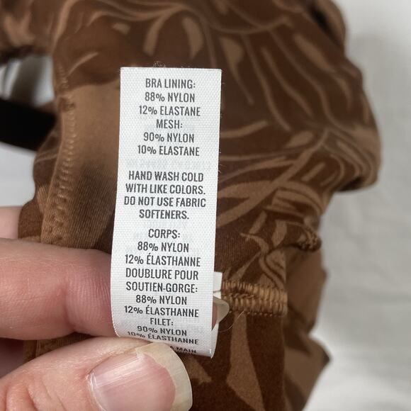 Offline by Aerie Sports Bra Women's Large Brown Real Me Medium Support Stretch - Picture 6 of 7
